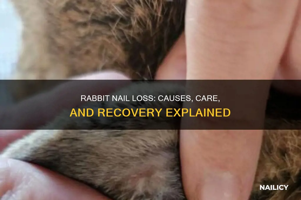 what happens if a rabbits nail falls off