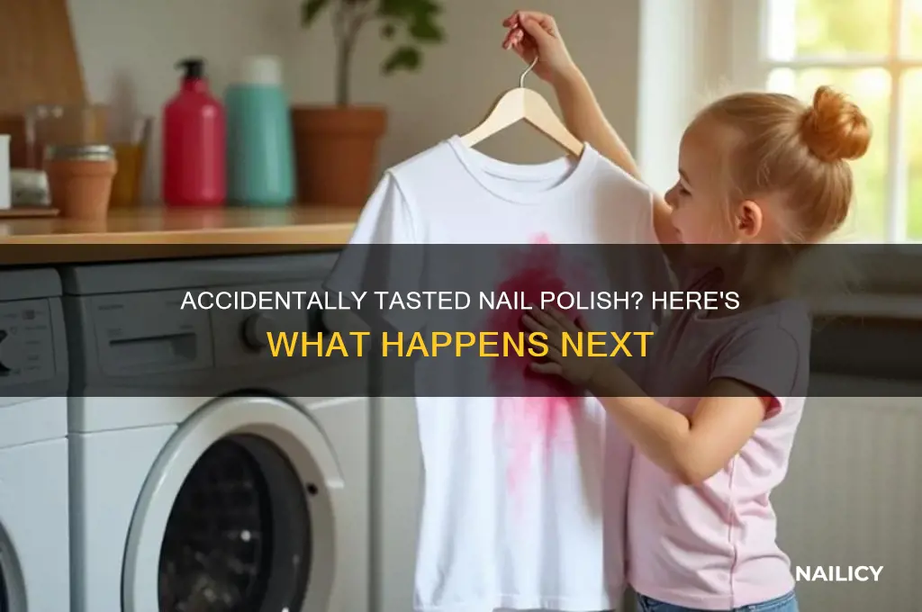 what happens if i accidentally tasted nail polish