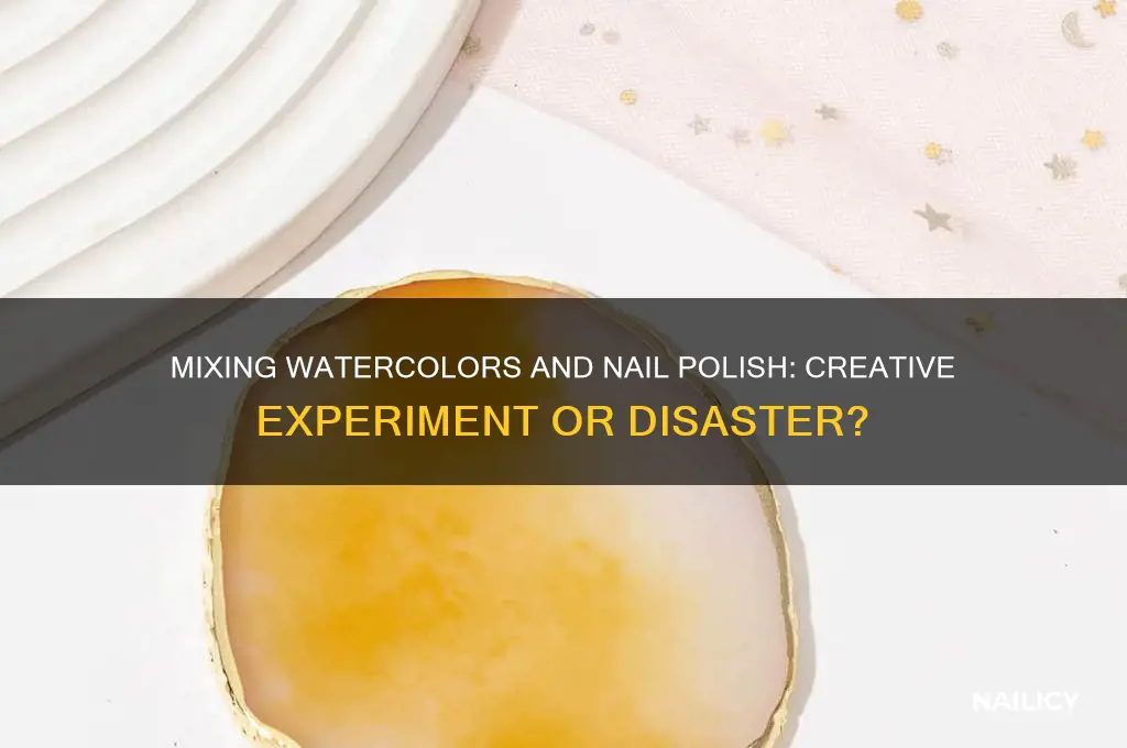 what happens if i mix water colors with nail polish