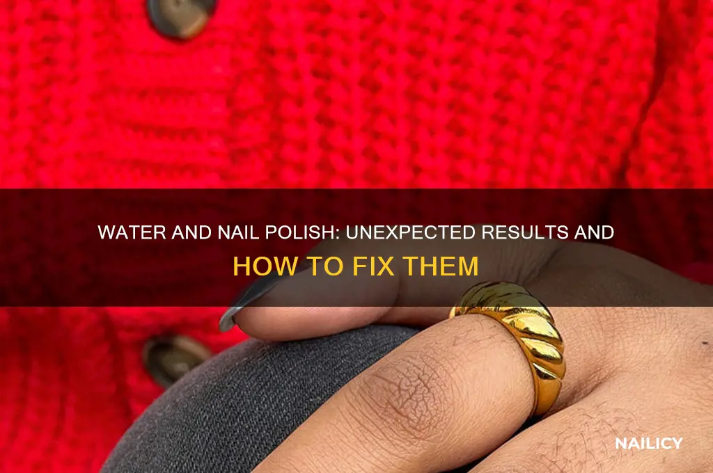 what happens if you add water to nail polish