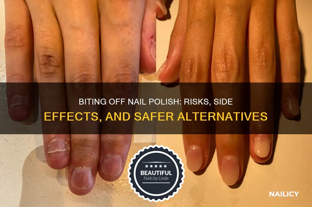what happens if you bite off nail polish