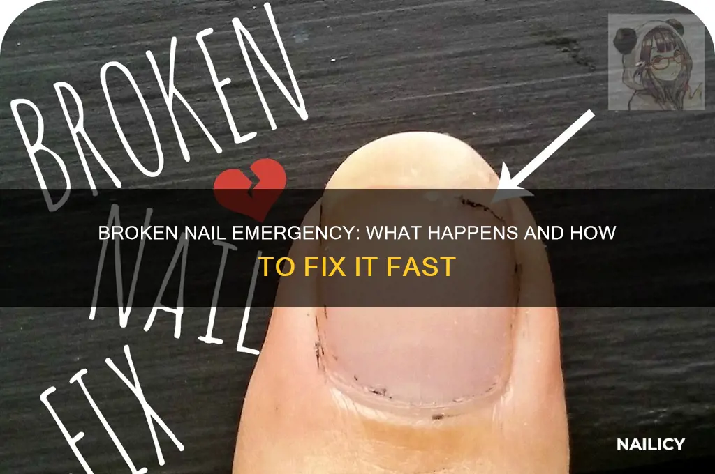 what happens if you break a nail