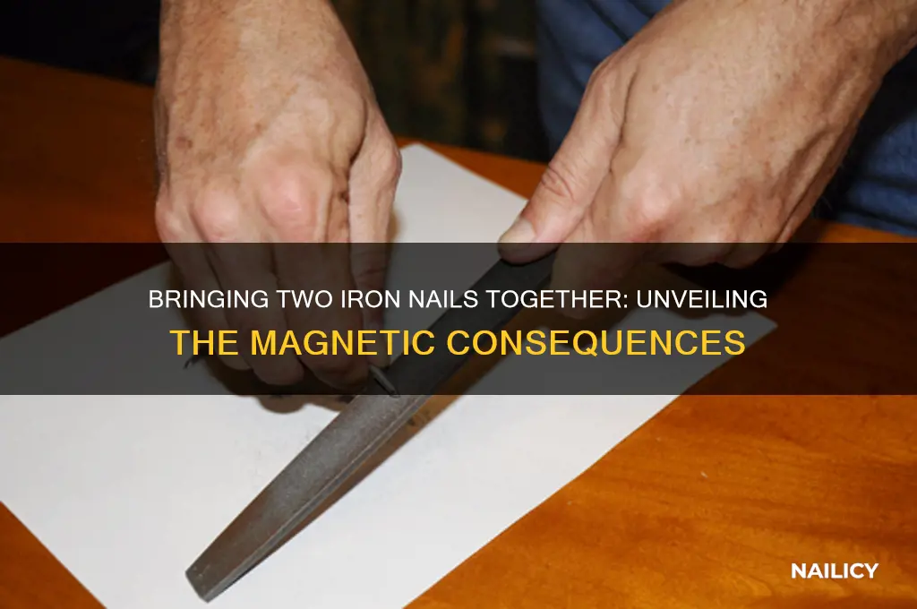 what happens if you bring two iron nails