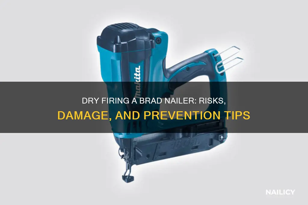 what happens if you dry fire brad nailer