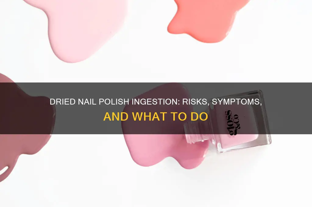 what happens if you eat dried nail polish