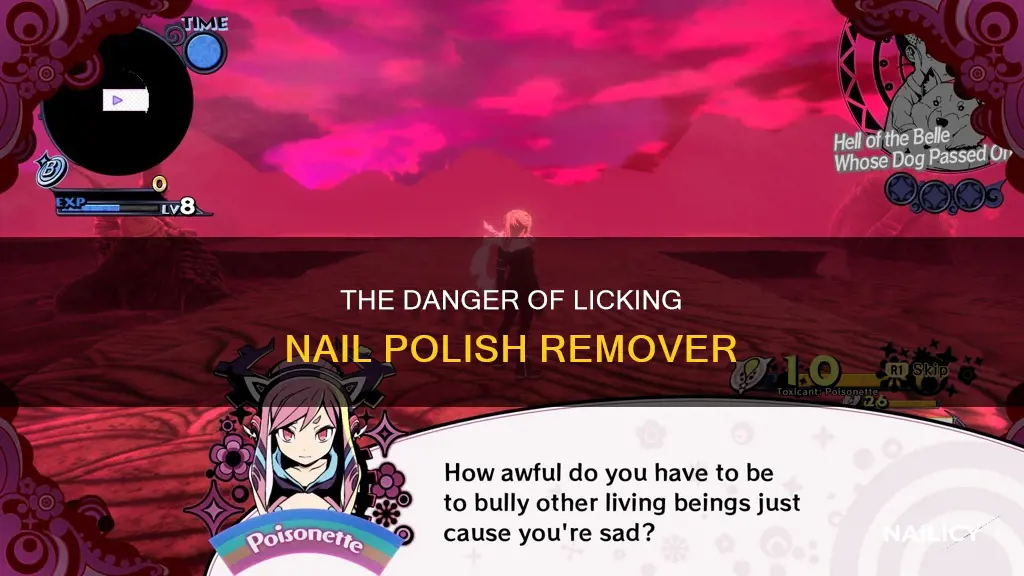 what happens if you lick nail polish remover