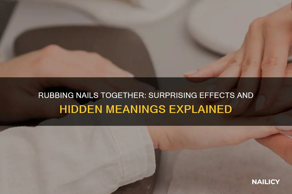 what happens if you rub your nails together