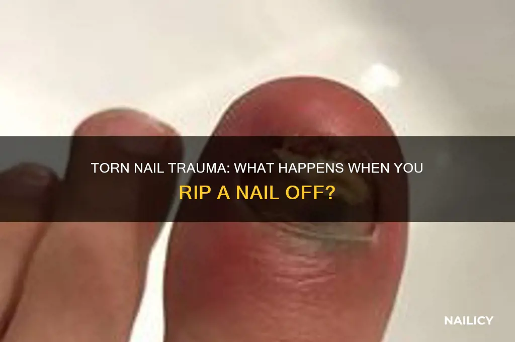 what happens if you tear a nail off