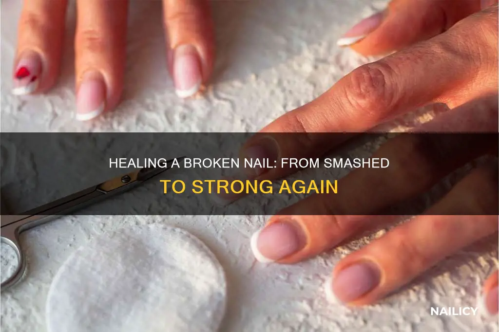 what happens to a smashed finger nail