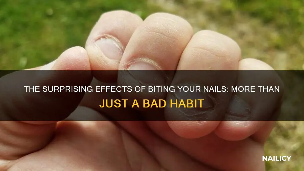 what happens to people when they bite their finger nails