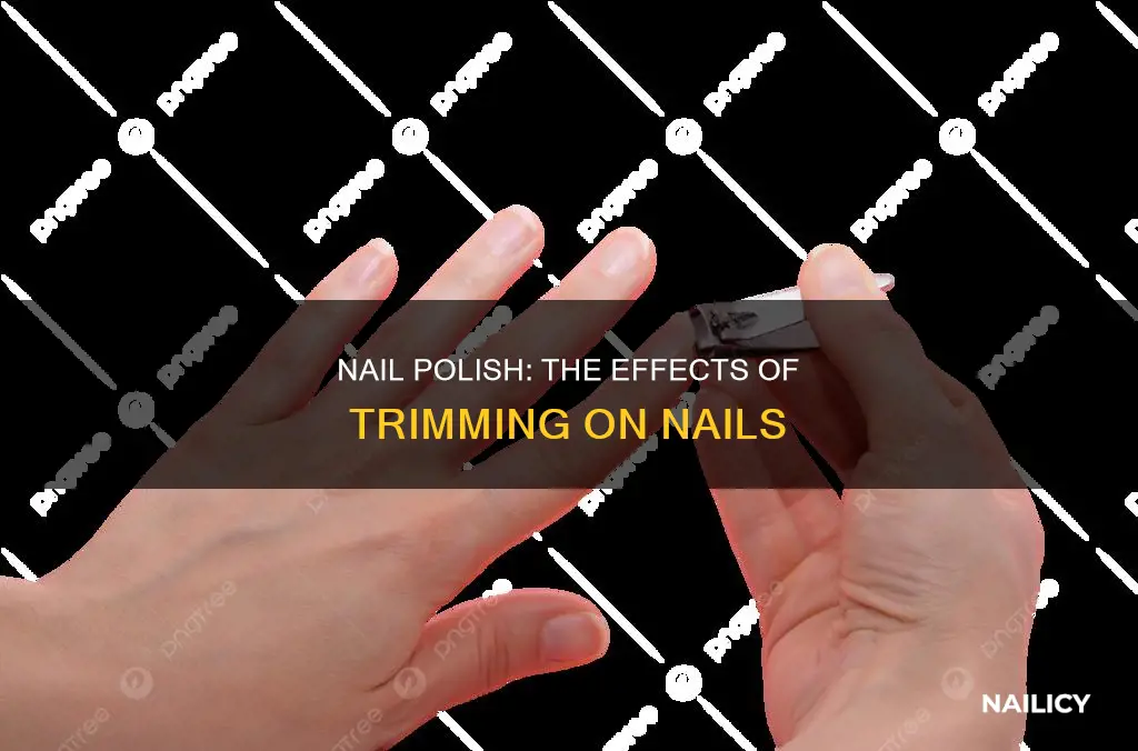 what happens when you cut nails with nailpolish on