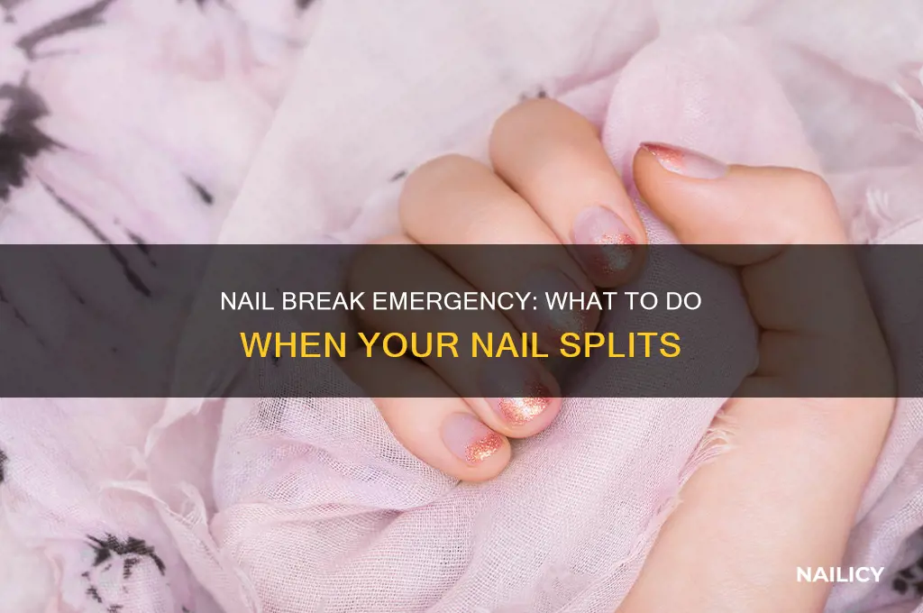 what happens when your nail breaks in half