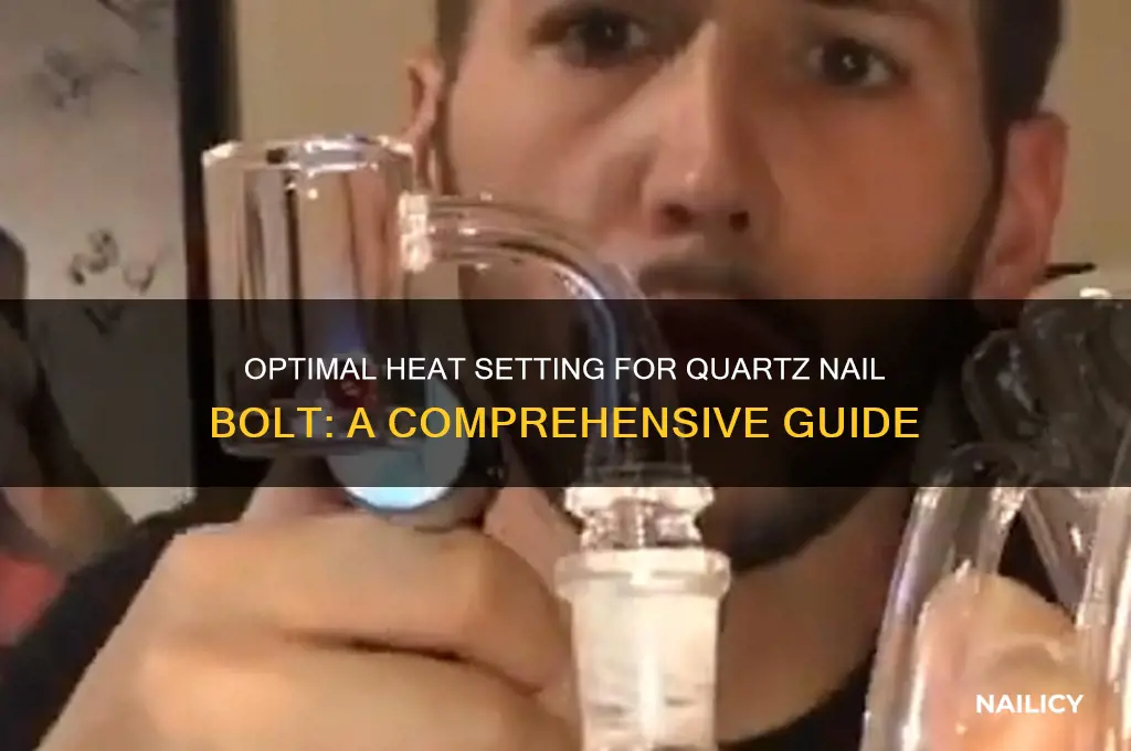what heat setting for quartz nail bolt