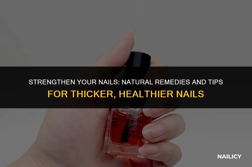 what helps thicken nails