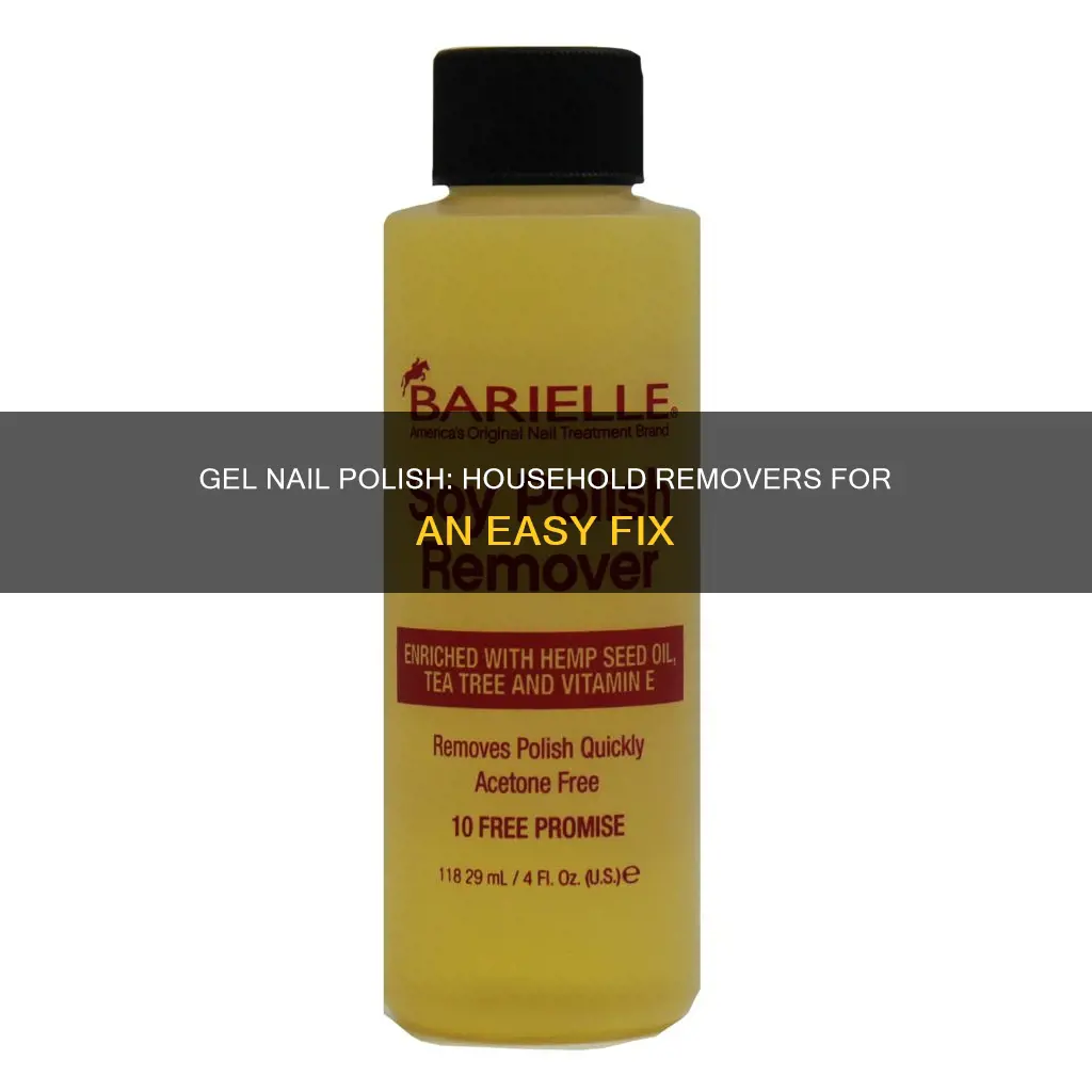 what household items can remove gel nail polish