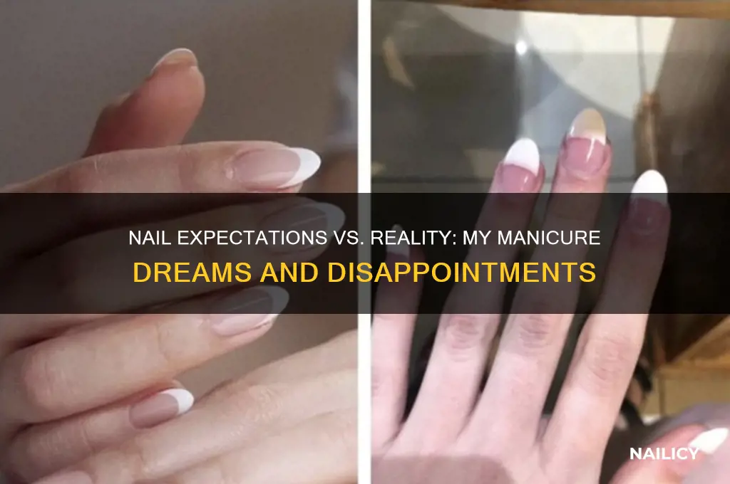 what i wanted vs what i got nails
