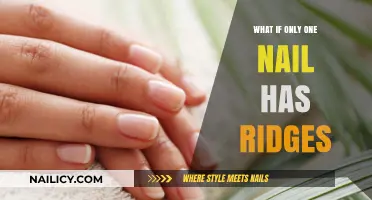 One Nail with Ridges: Causes, Concerns, and Solutions Explained