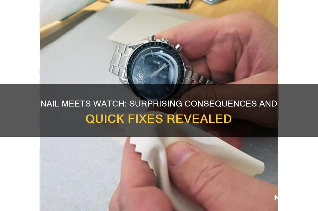 what if your nail touches your watch