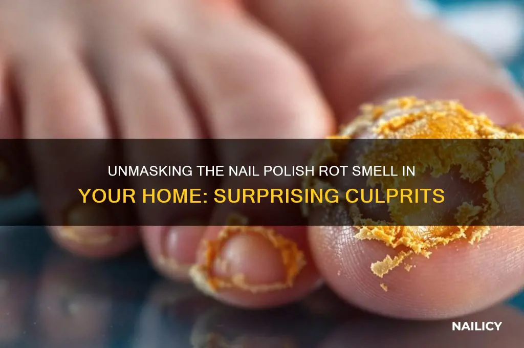 what imitates nail polish rot smell in house