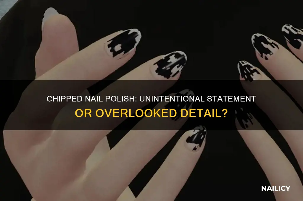 what impression does chipped nail polish give