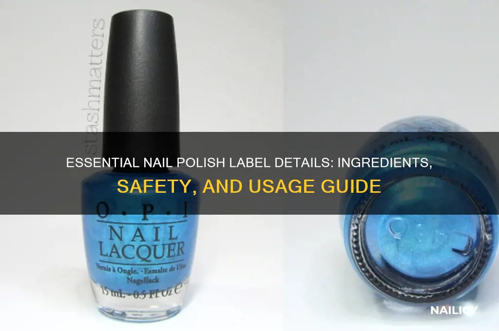 what information needs to be on nail polish bottle