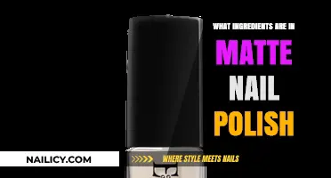 Matte Nail Polish Ingredients: Unveiling the Secrets Behind the Finish