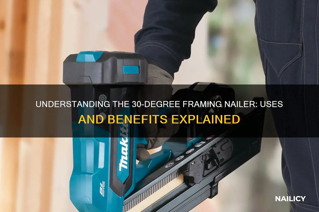 what is a 30 degree framing nailer