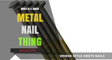 Unveiling the Mystery: Understanding the 3-Inch Metal Nail Tool