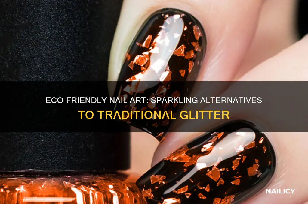 what is a alternate for glitter on nails