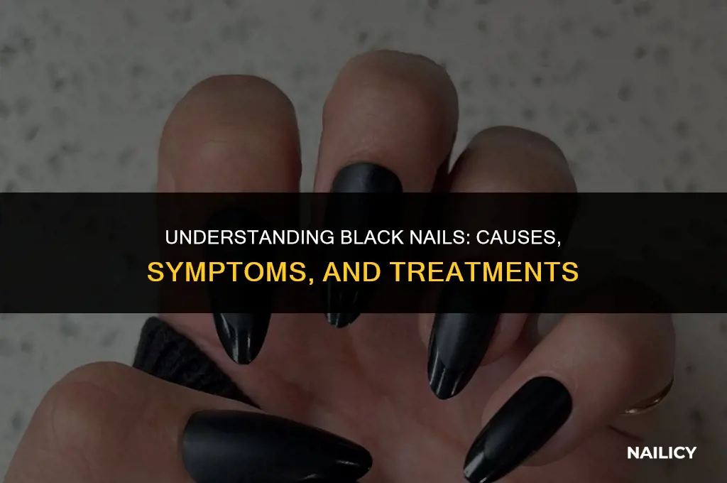 what is a black nail