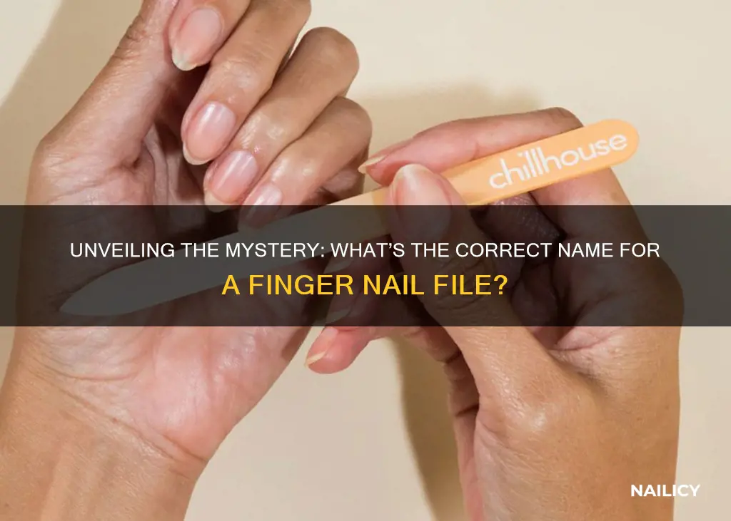 what is a finger nail file called