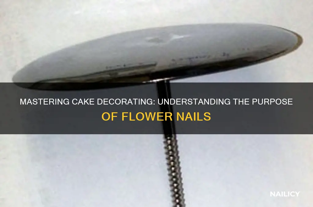what is a flower nail for cake decorating