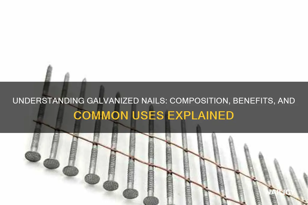 what is a galvanized nail made of