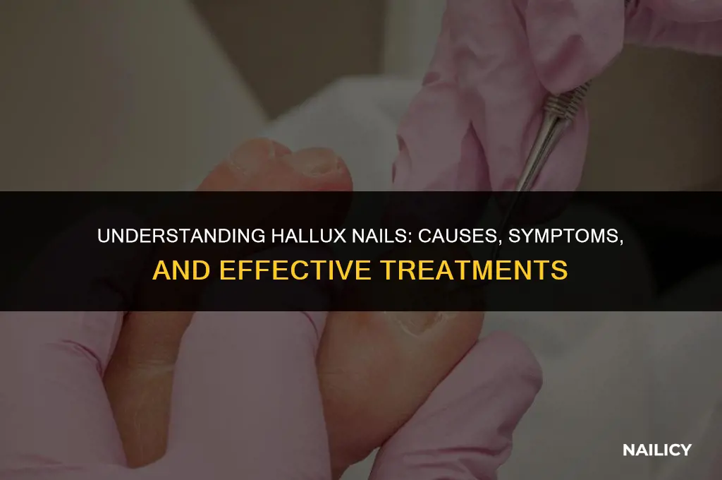 what is a hallux nail