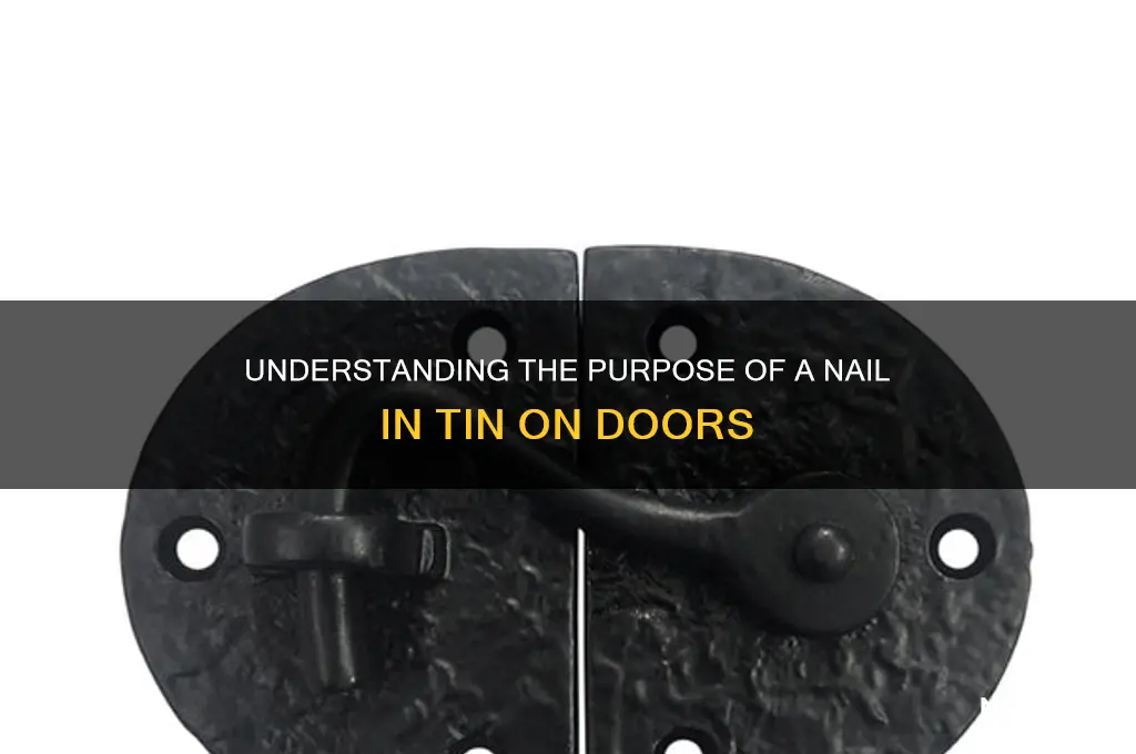 what is a nail in tin on doors