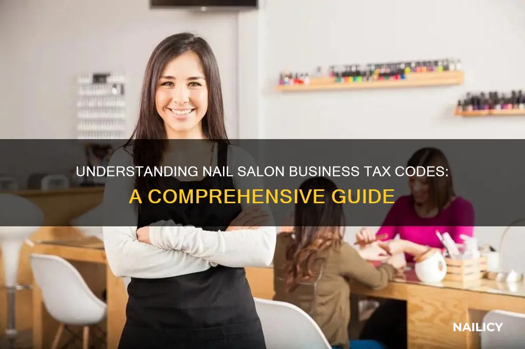 what is a nail salon business code be for tax
