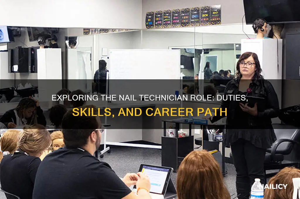 what is a nail technician job role