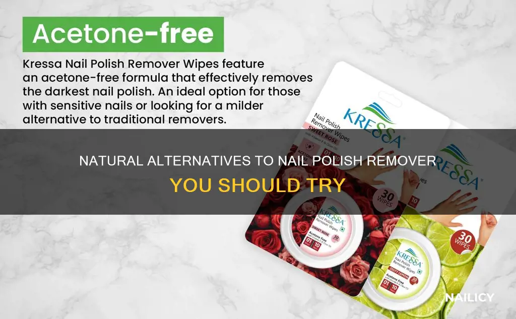 what is a substitute for nail polish remover