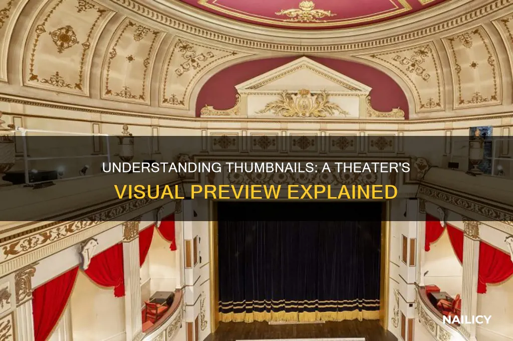 what is a thumb nail in theater