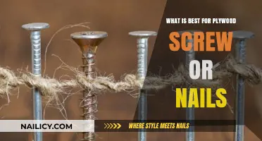 Screws vs. Nails for Plywood: Which Fastener is Best?