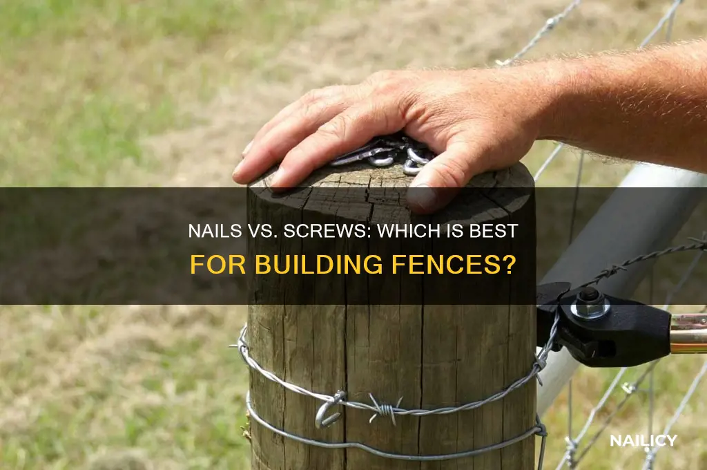what is better for fence nails or screws