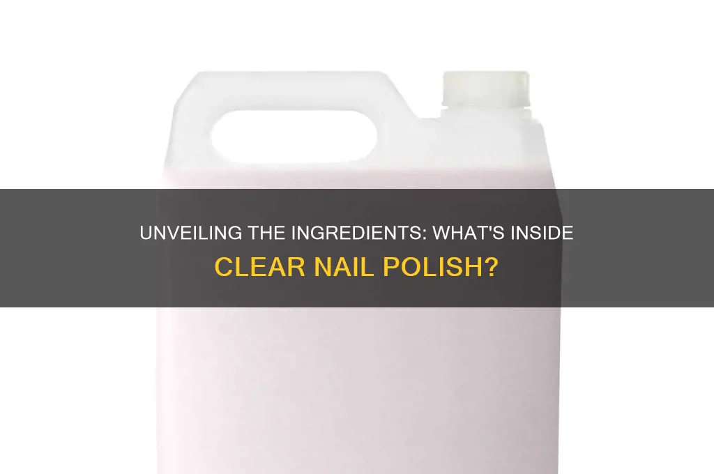 what is clear nail polish made from