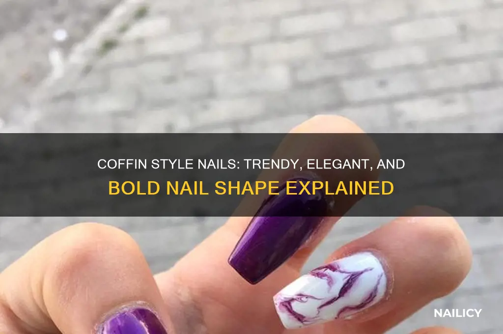 what is coffin style nails