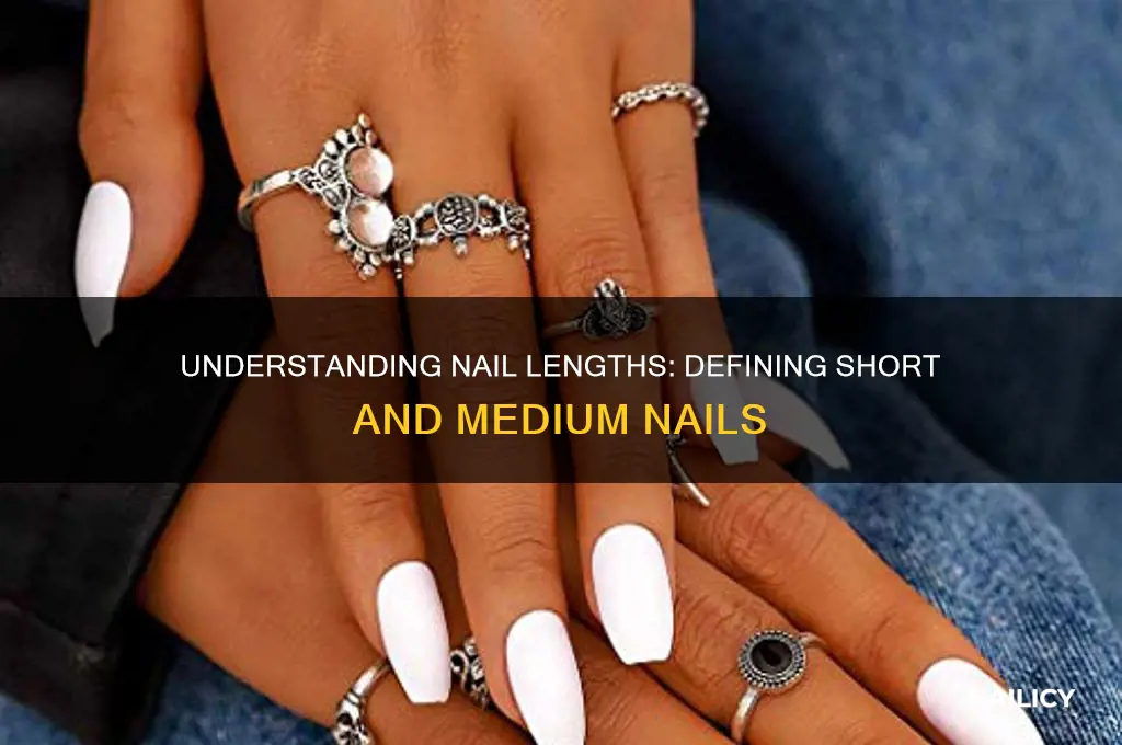 what is considered short or medium nails