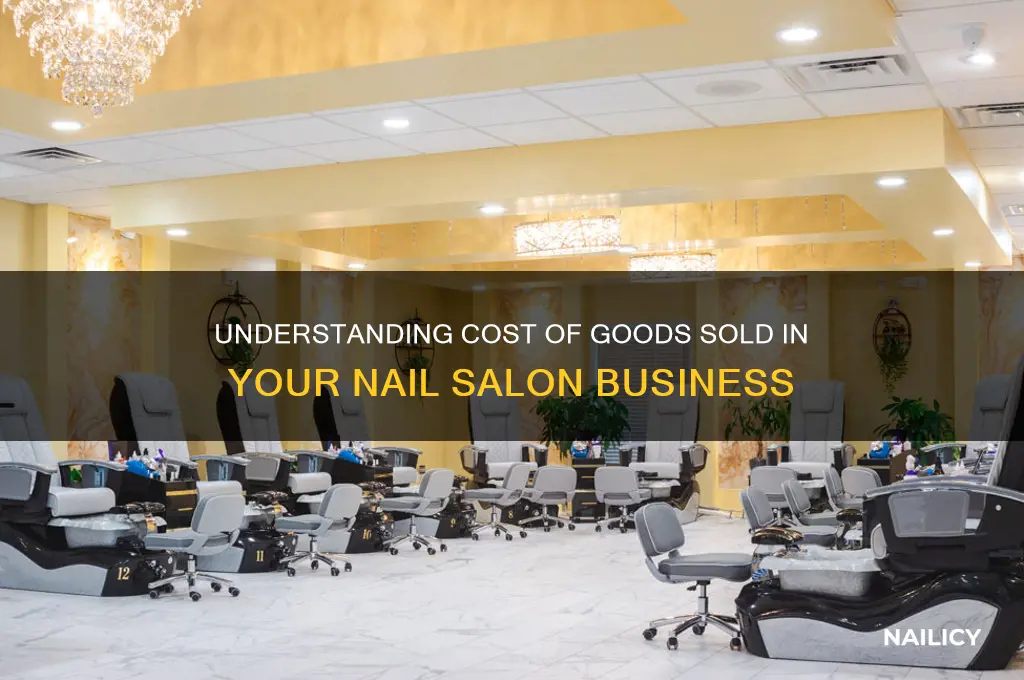 what is cost of goods sold for nail salon