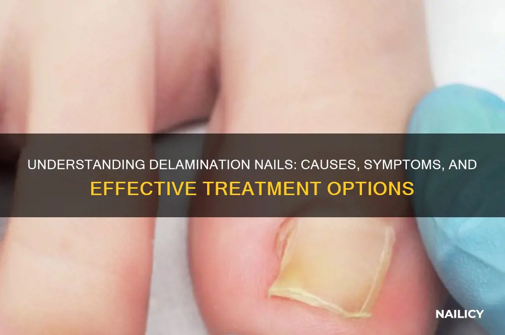 what is delamination nails