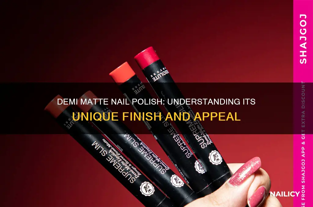 what is demi matte nail polish