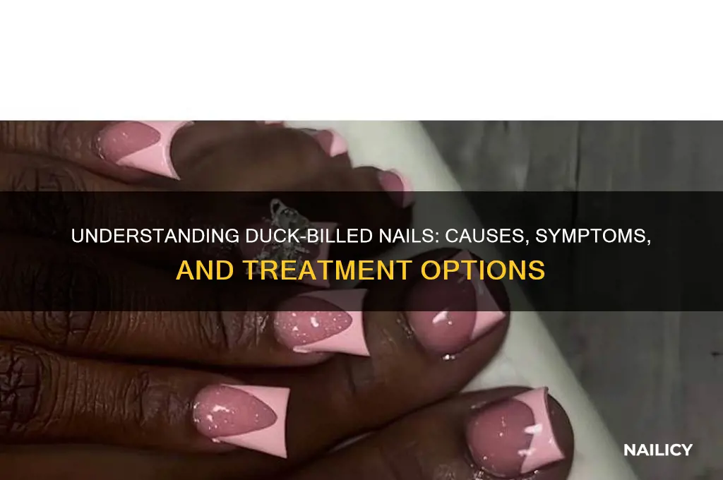 what is duck billed nails