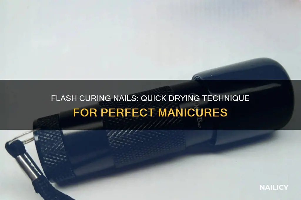 what is flash curing nails