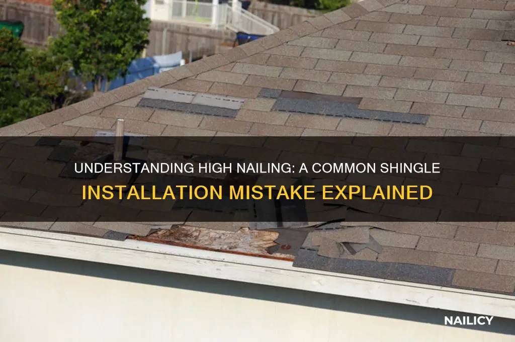 what is high nailing of a shingle